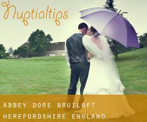 Abbey Dore bruiloft (Herefordshire, England)