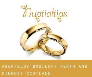 Aberfeldy bruiloft (Perth and Kinross, Scotland)