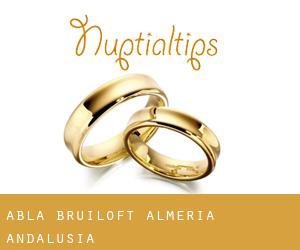 Abla bruiloft (Almeria, Andalusia)