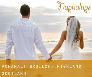 Achanalt bruiloft (Highland, Scotland)