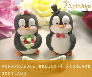 Achaphubuil bruiloft (Highland, Scotland)