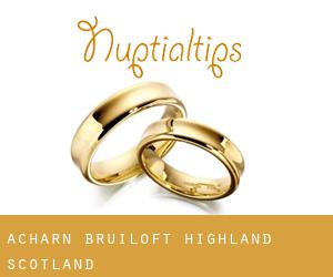 Acharn bruiloft (Highland, Scotland)