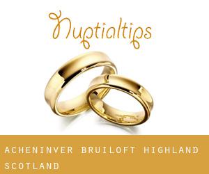 Acheninver bruiloft (Highland, Scotland)