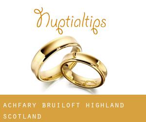 Achfary bruiloft (Highland, Scotland)