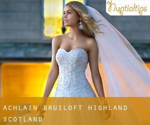 Achlain bruiloft (Highland, Scotland)
