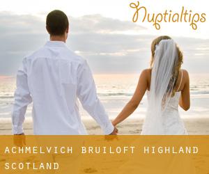 Achmelvich bruiloft (Highland, Scotland)