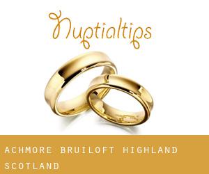 Achmore bruiloft (Highland, Scotland)