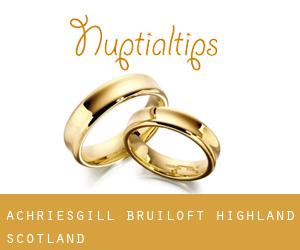 Achriesgill bruiloft (Highland, Scotland)