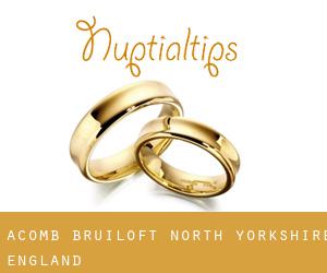 Acomb bruiloft (North Yorkshire, England)