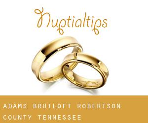 Adams bruiloft (Robertson County, Tennessee)
