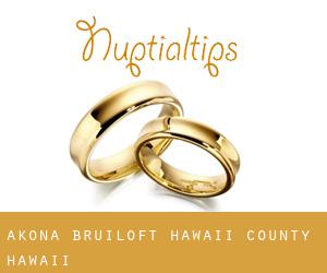 Akona bruiloft (Hawaii County, Hawaii)