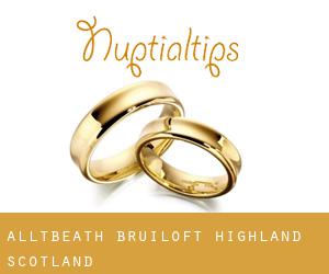 Alltbeath bruiloft (Highland, Scotland)