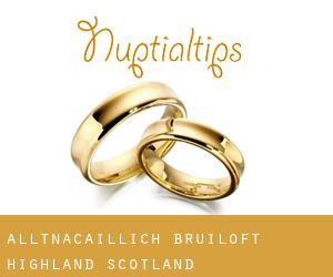 Alltnacaillich bruiloft (Highland, Scotland)