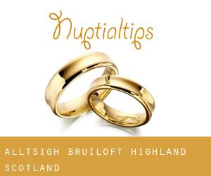 Alltsigh bruiloft (Highland, Scotland)