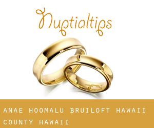 ‘Anae-ho‘omalu bruiloft (Hawaii County, Hawaii)