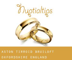 Aston Tirroid bruiloft (Oxfordshire, England)