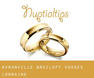 Avranville bruiloft (Vosges, Lorraine)