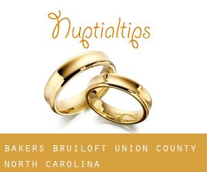 Bakers bruiloft (Union County, North Carolina)