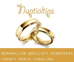 Bearwallow bruiloft (Henderson County, North Carolina)