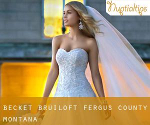 Becket bruiloft (Fergus County, Montana)
