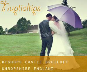 Bishop's Castle bruiloft (Shropshire, England)