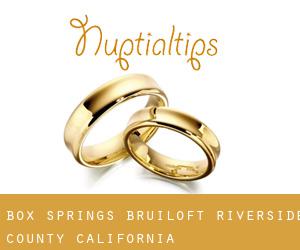Box Springs bruiloft (Riverside County, California)