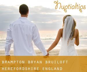 Brampton Bryan bruiloft (Herefordshire, England)