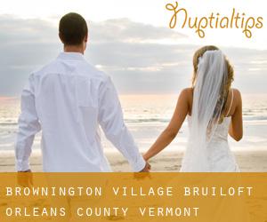 Brownington Village bruiloft (Orleans County, Vermont)