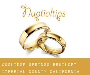 Coolidge Springs bruiloft (Imperial County, California)