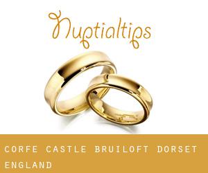 Corfe Castle bruiloft (Dorset, England)