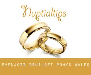 Evenjobb bruiloft (Powys, Wales)