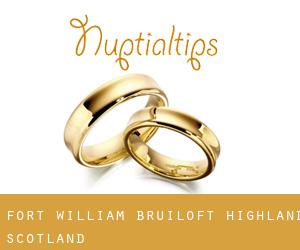 Fort William bruiloft (Highland, Scotland)