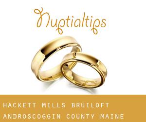 Hackett Mills bruiloft (Androscoggin County, Maine)